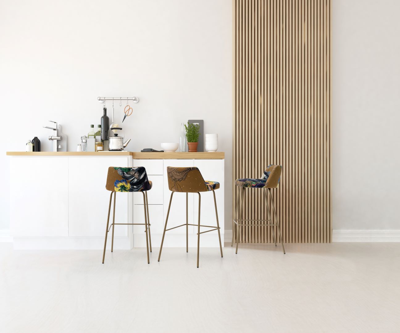 Tabureta Nantes metal ambiente